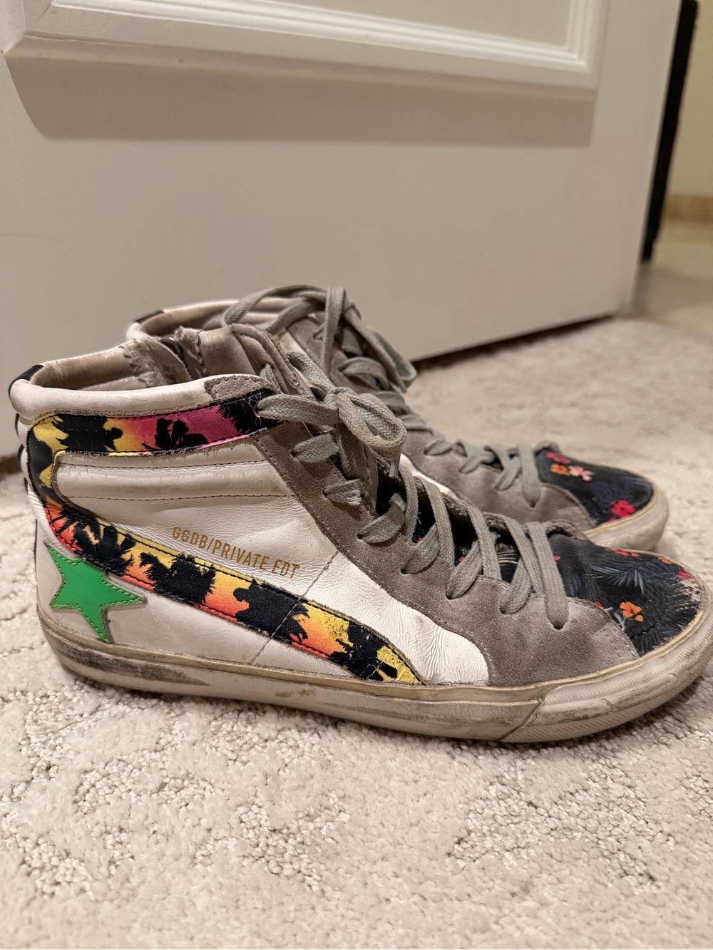 Golden Goose Slide Tropical High-Tops
